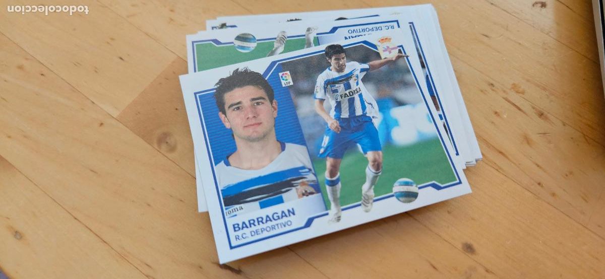 Figurine di Calcio: Barrag&aacute;n - Deportivo - Liga Este 2007 2008 - 07 08 - Sin pegar - Trading Card