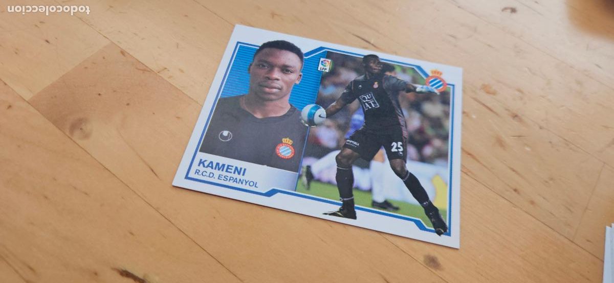Figurine di Calcio: Kameni - Espanyol - Liga Este 2007 2008 - 07 08 - Sin pegar - Trading Card