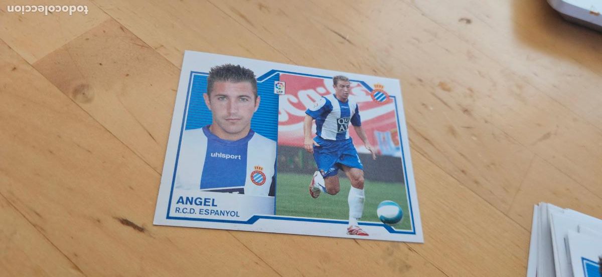 Figurine di Calcio: angel - Espanyol - Liga Este 2007 2008 - 07 08 - Sin pegar - Trading Card