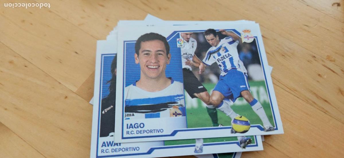 Figurine di Calcio: IAGO - Deportivo - Liga Este 2007 2008 - 07 08 - Sin pegar - Trading Card