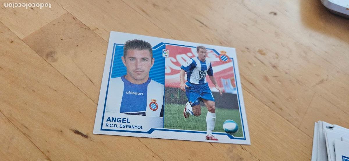 Figurine di Calcio: angel - Espanyol - Liga Este 2007 2008 - 07 08 - Sin pegar - Trading Card