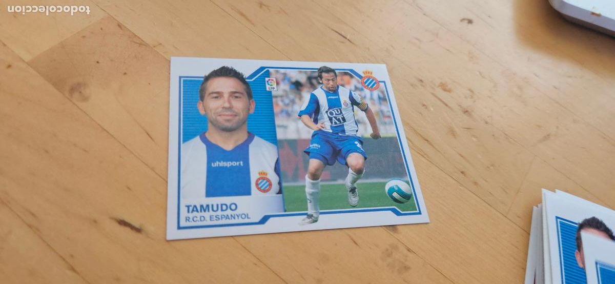 Figurine di Calcio: Tamudo - Espanyol - Liga Este 2007 2008 - 07 08 - Sin pegar - Trading Card