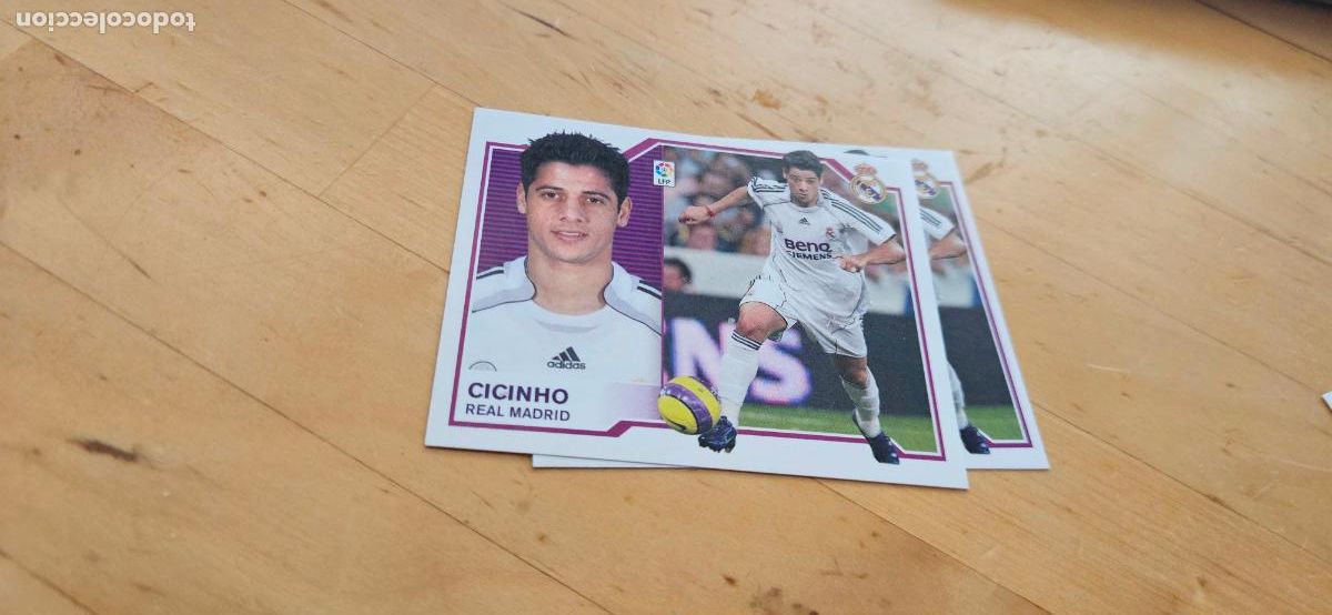 Fu&szlig;ball-Sticker: cicinho - Real Madrid - Liga Este 2007 2008 - 07 08 - Sin pegar - Trading Card