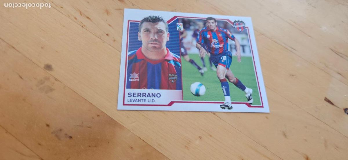 Fu&szlig;ball-Sticker: Serrano - Levante - Liga Este 2007 2008 - 07 08 - Sin pegar - Trading Card