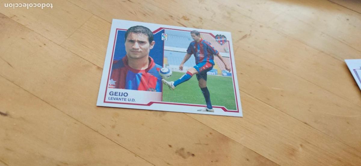 Fu&szlig;ball-Sticker: Geijo - Levante - Liga Este 2007 2008 - 07 08 - Sin pegar - Trading Card