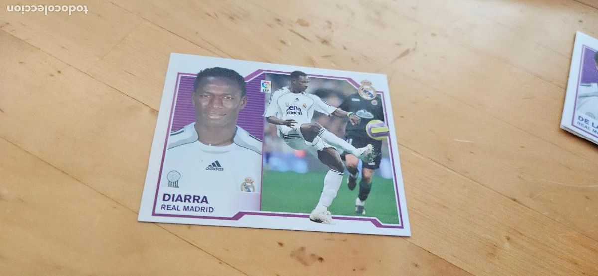 Fu&szlig;ball-Sticker: Diarra - Real Madrid - Liga Este 2007 2008 - 07 08 - Sin pegar - Trading Card