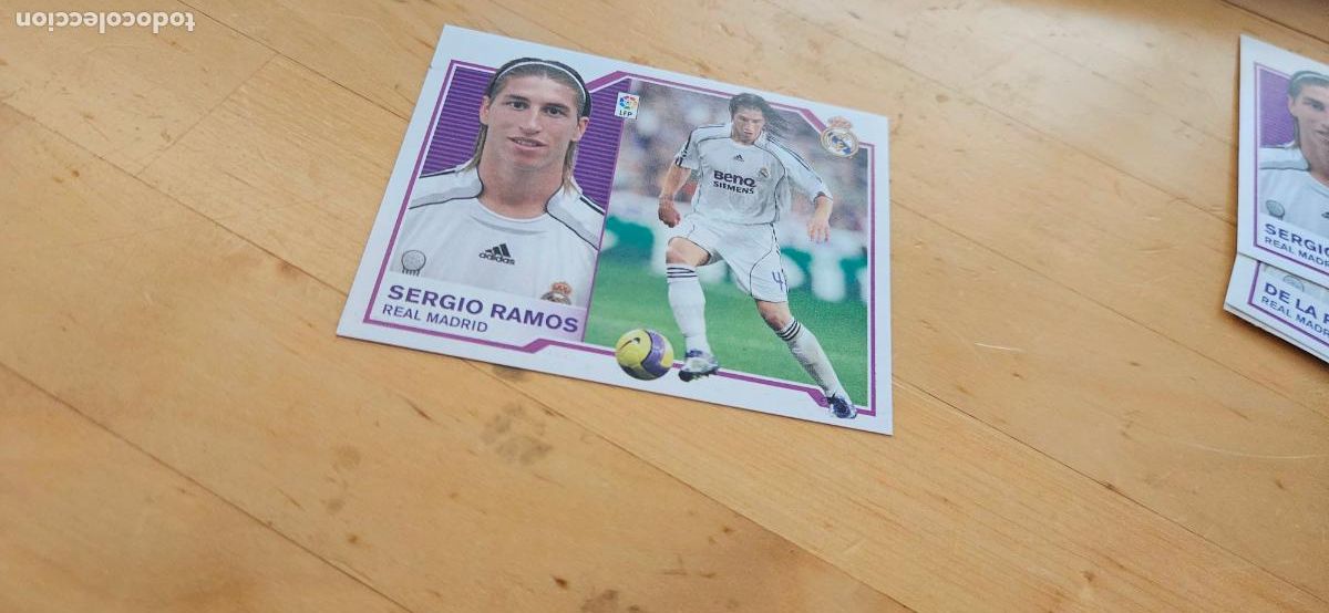 Fu&szlig;ball-Sticker: Sergio Ramos - Real Madrid - Liga Este 2007 2008 - 07 08 - Sin pegar - Trading Card