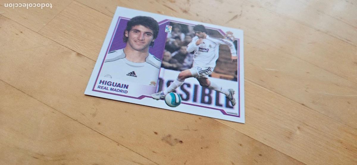 Fu&szlig;ball-Sticker: higuain - Real Madrid - Liga Este 2007 2008 - 07 08 - Sin pegar - Trading Card
