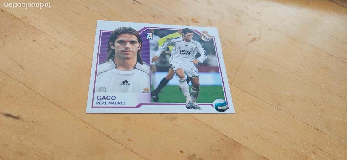 Fu&szlig;ball-Sticker: Gago - Real Madrid - Liga Este 2007 2008 - 07 08 - Sin pegar - Trading Card