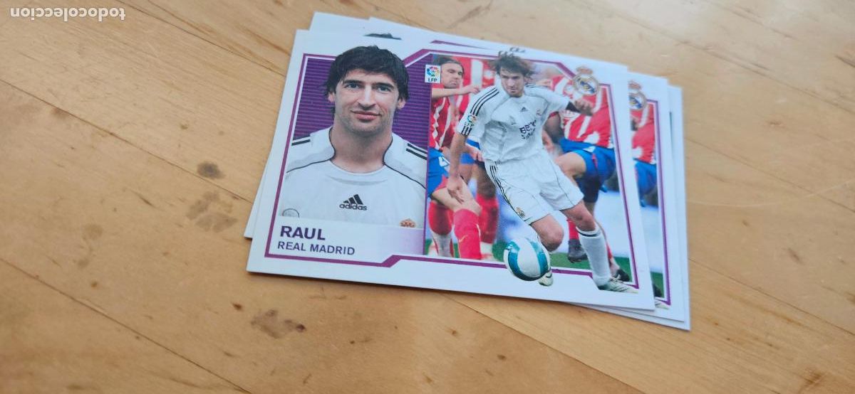 Fu&szlig;ball-Sticker: raul - Real Madrid - Liga Este 2007 2008 - 07 08 - Sin pegar - Trading Card