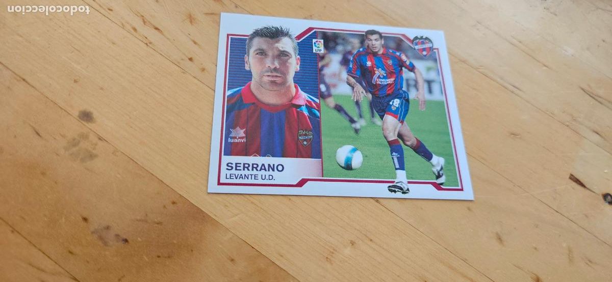 Fu&szlig;ball-Sticker: Serrano - Levante - Liga Este 2007 2008 - 07 08 - Sin pegar - Trading Card