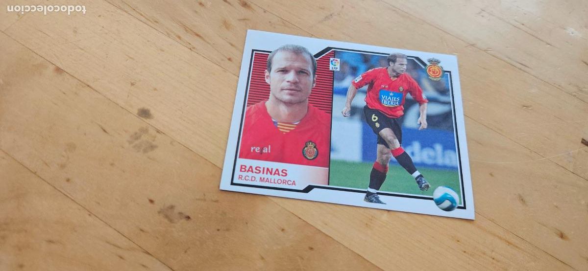 Fu&szlig;ball-Sticker: basinas - Mallorca - Liga Este 2007 2008 - 07 08 - Sin pegar - Trading Card