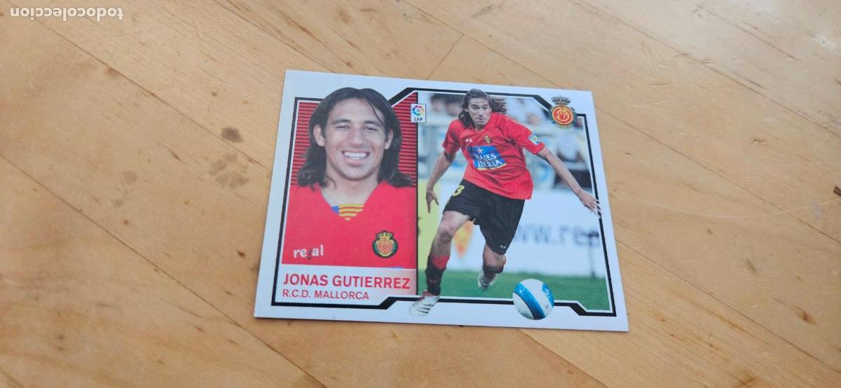 Fu&szlig;ball-Sticker: jonas gutierrez - Mallorca - Liga Este 2007 2008 - 07 08 - Sin pegar - Trading Card