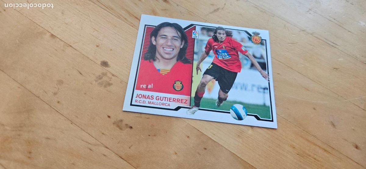 Cromos de f&uacute;tbol: jonas gutierrez - Mallorca - Liga Este 2007 2008 - 07 08 - Sin pegar - Trading Card