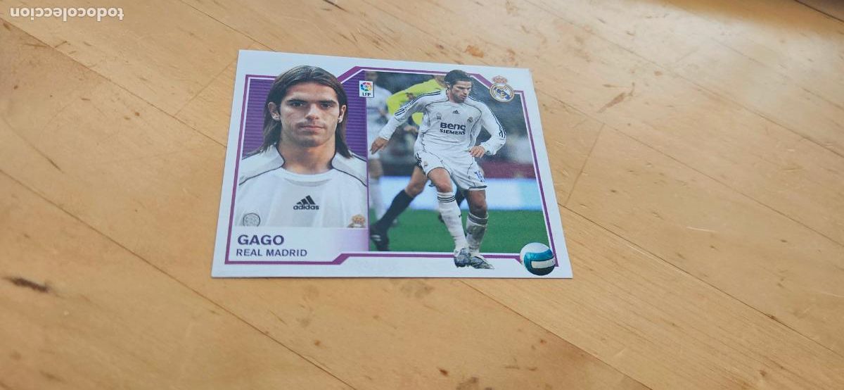 Cromos de f&uacute;tbol: Gago - Real Madrid - Liga Este 2007 2008 - 07 08 - Sin pegar - Trading Card