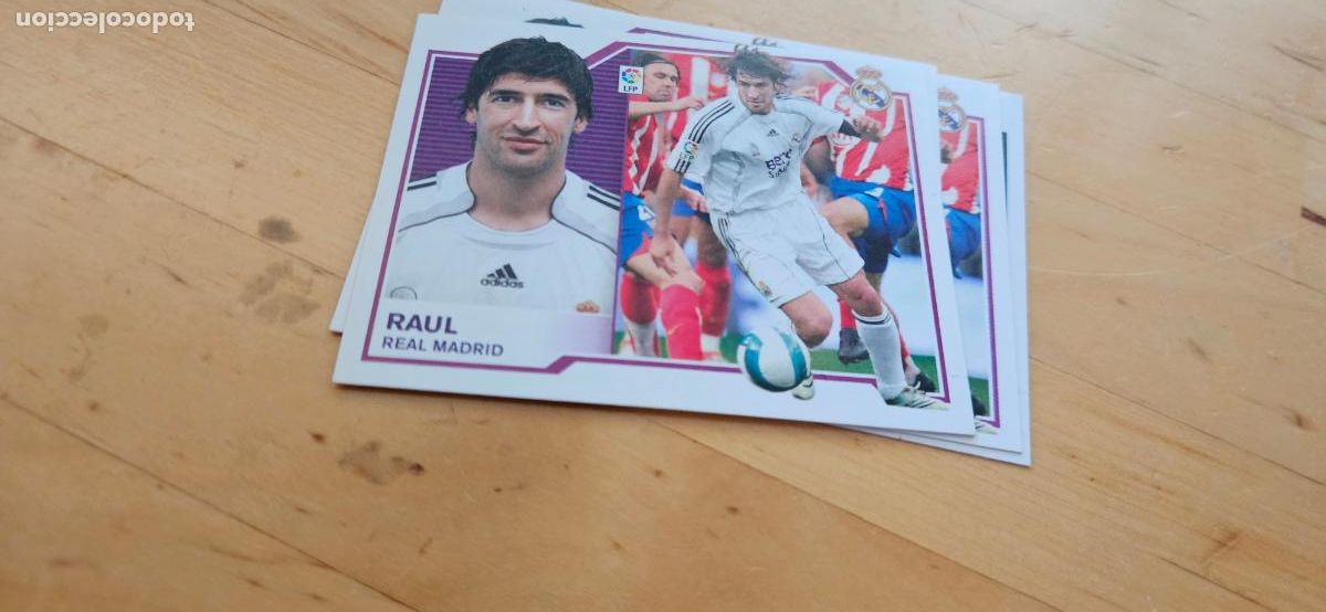 Cromos de f&uacute;tbol: raul - Real Madrid - Liga Este 2007 2008 - 07 08 - Sin pegar - Trading Card