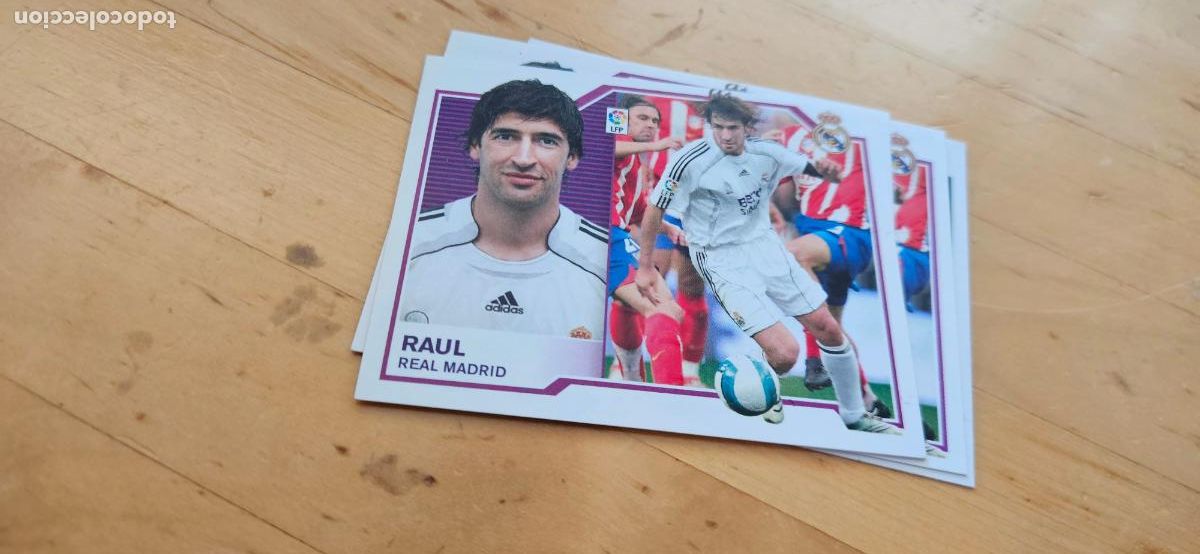 Cromos de Futebol: raul - Real Madrid - Liga Este 2007 2008 - 07 08 - Sin pegar - Trading Card