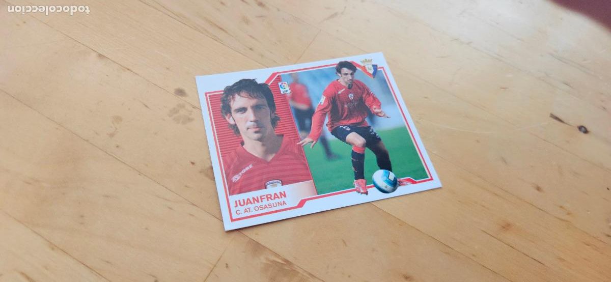 Cromos de Futebol: juanfran - Osasuna - Liga Este 2007 2008 - 07 08 - Sin pegar - Trading Card