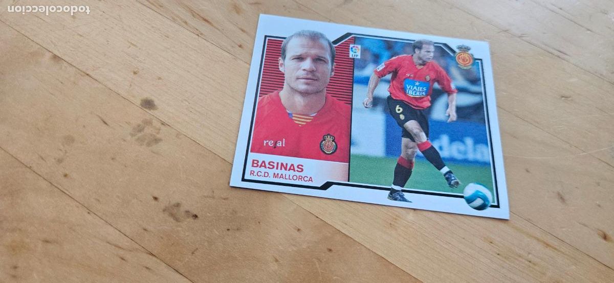 Cromos de Futebol: basinas - Mallorca - Liga Este 2007 2008 - 07 08 - Sin pegar - Trading Card