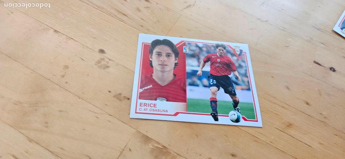 Cromos de f&uacute;tbol: erice - Osasuna - Liga Este 2007 2008 - 07 08 - Sin pegar - Trading Card