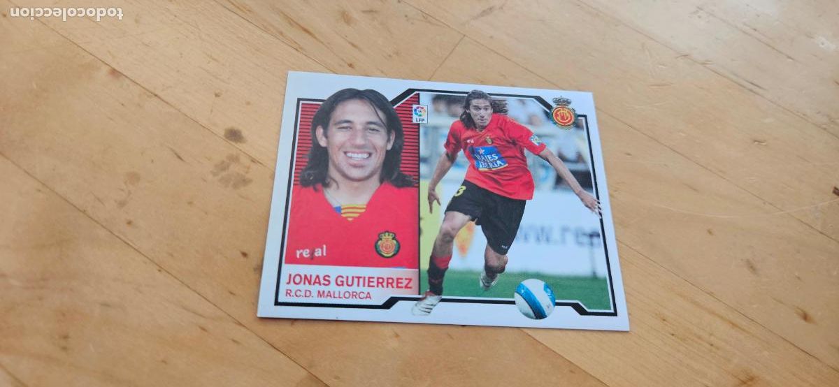 Cromos de f&uacute;tbol: jonas gutierrez - Mallorca - Liga Este 2007 2008 - 07 08 - Sin pegar - Trading Card