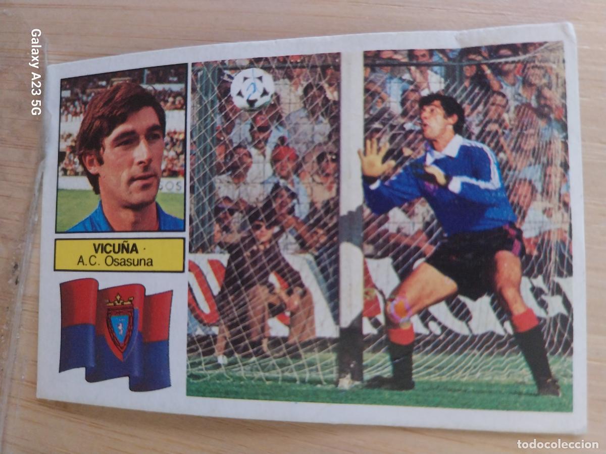 Cromos de f&uacute;tbol: VICU&Ntilde;A OSASUNA ED ESTE LIGA 1982 82 83 CROMO RECUPERADO ORIGINAL *--