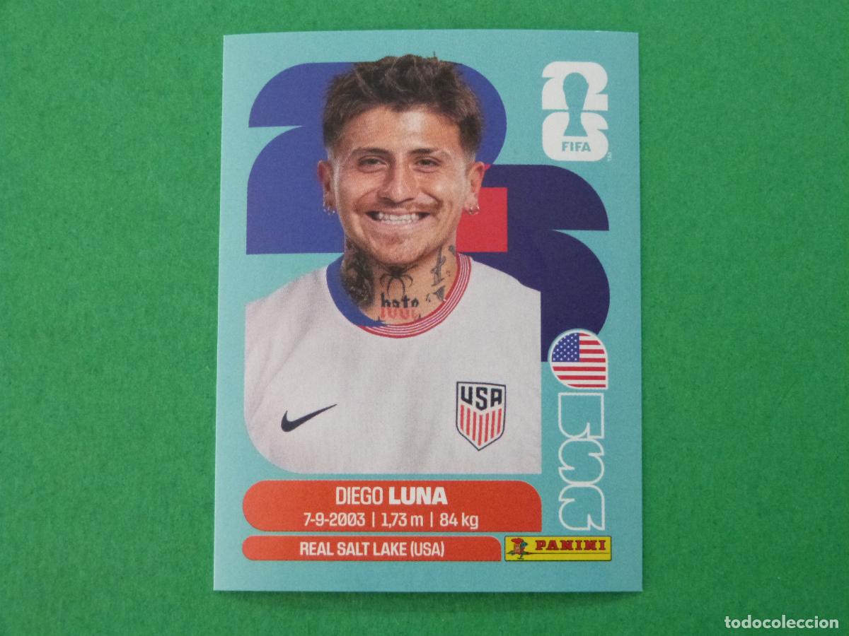 Cromos de f&uacute;tbol: CROMO FUTBOL DIEGO LUNA ESTADOS UNIDOS SIN PEGAR N&ordm; 14 USA 14 MUNDIAL 2026 PANINI