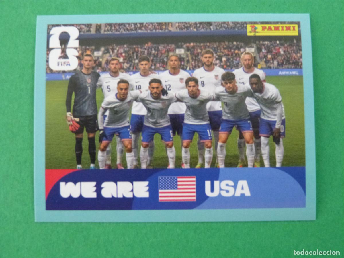 Cromos de f&uacute;tbol: CROMO FUTBOL SELECCION ESTADOS UNIDOS SIN PEGAR N&ordm; 13 USA 13 MUNDIAL 2026 PANINI