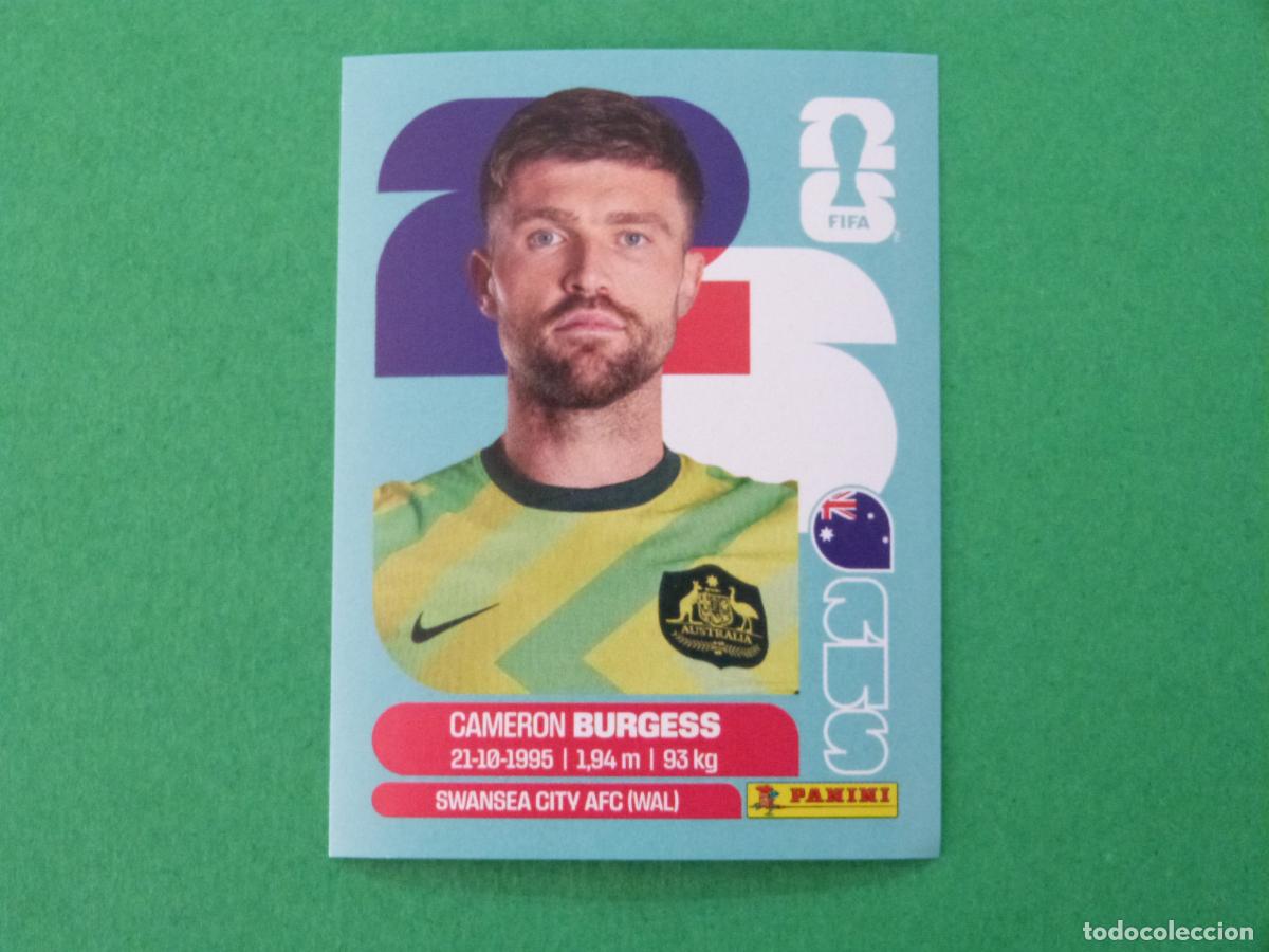 Cromos de f&uacute;tbol: CROMO FUTBOL BURGESS AUSTRALIA SIN PEGAR N&ordm; 8 AUS 8 MUNDIAL 2026 PANINI