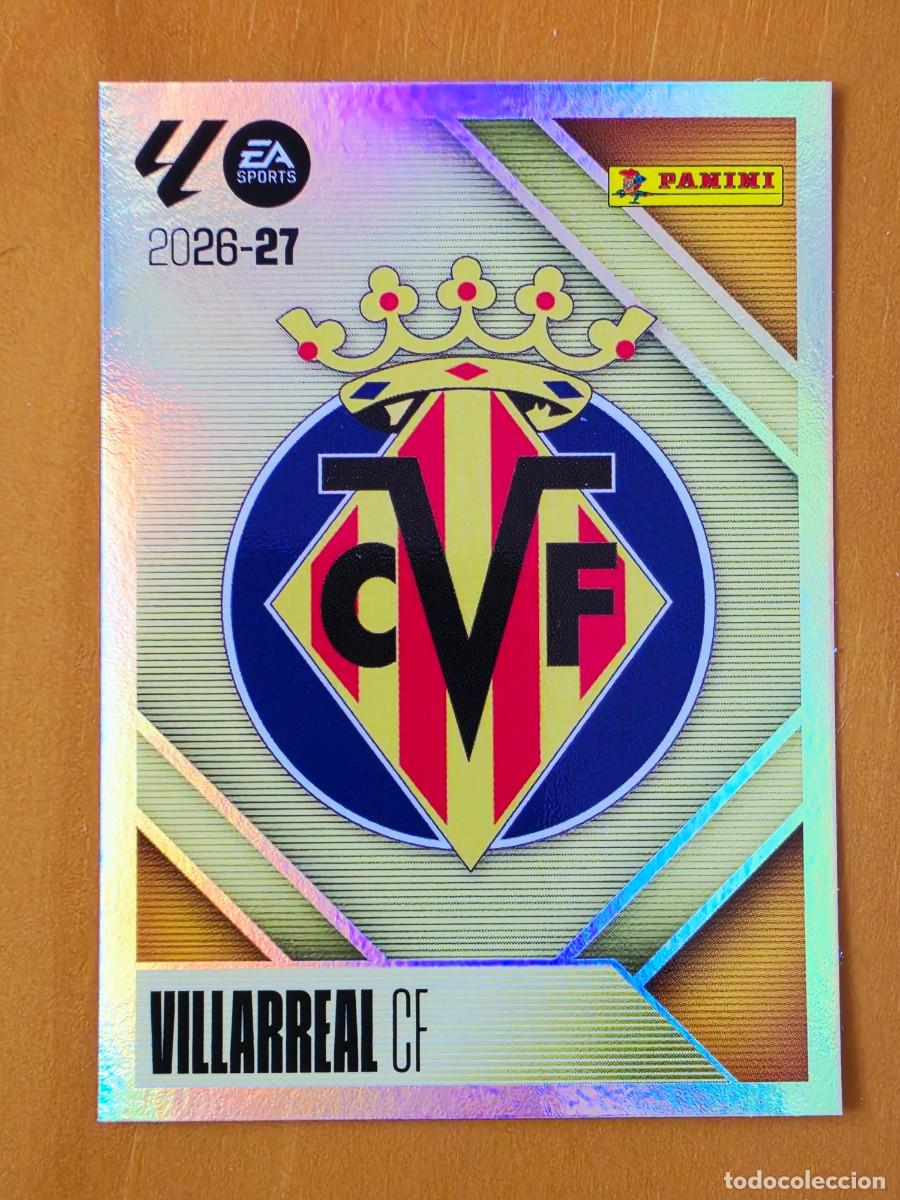 Figurine di Calcio: 1 Escudo Villarreal CF, Panini Ediciones Liga Este 2026 2027 26 27 sin pegar