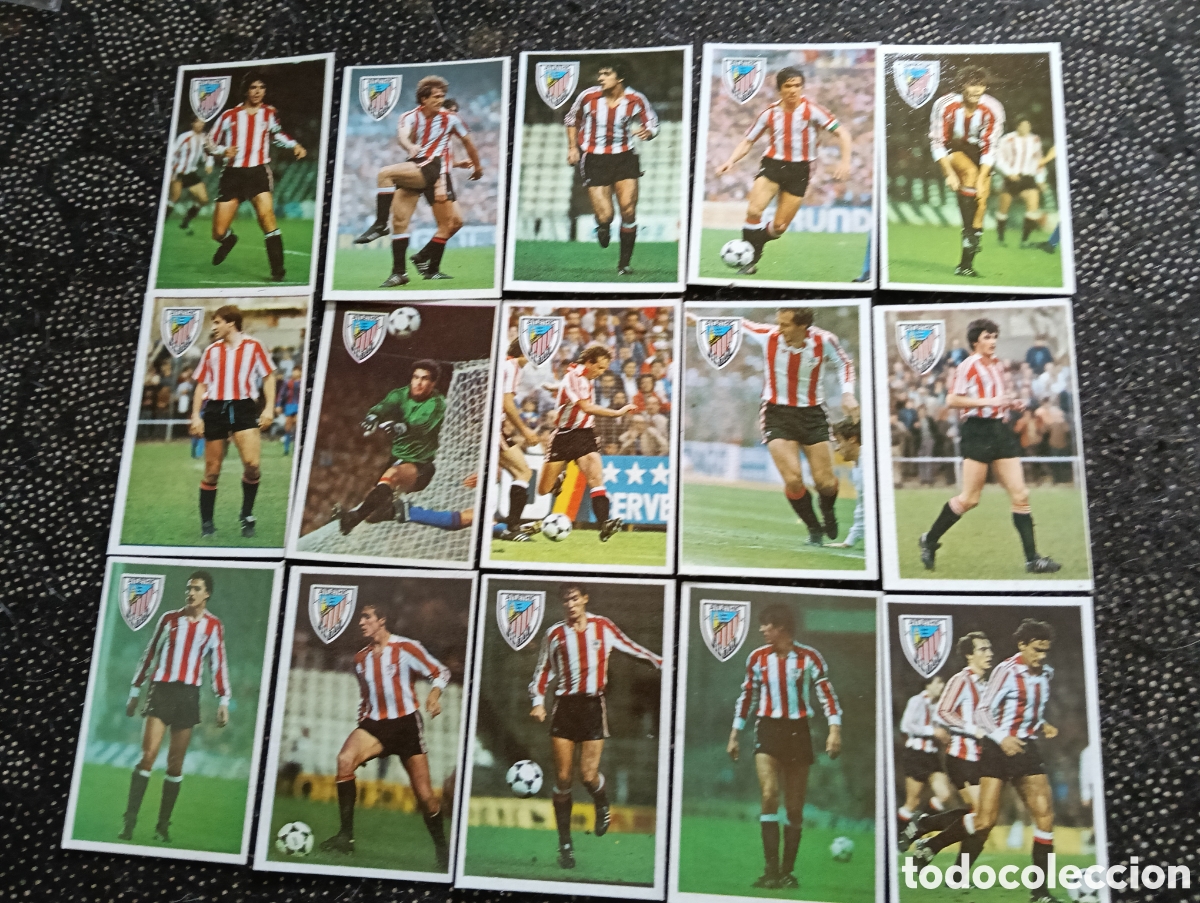 Figurine di Calcio: Lote de 15 cromos del Atl&eacute;tico de Bilbao Maradona Sus Driblings y sus goles 1984-85 en buen estado y