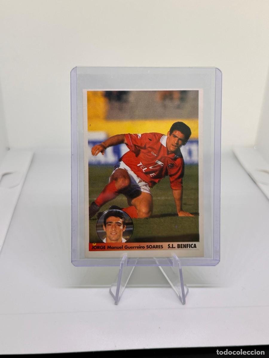 Figurine di Calcio: Soares 69a SL Benfica Coloca Dificil Los Mejores Equipos de Europa 96 97 1996 1997 sin pegar
