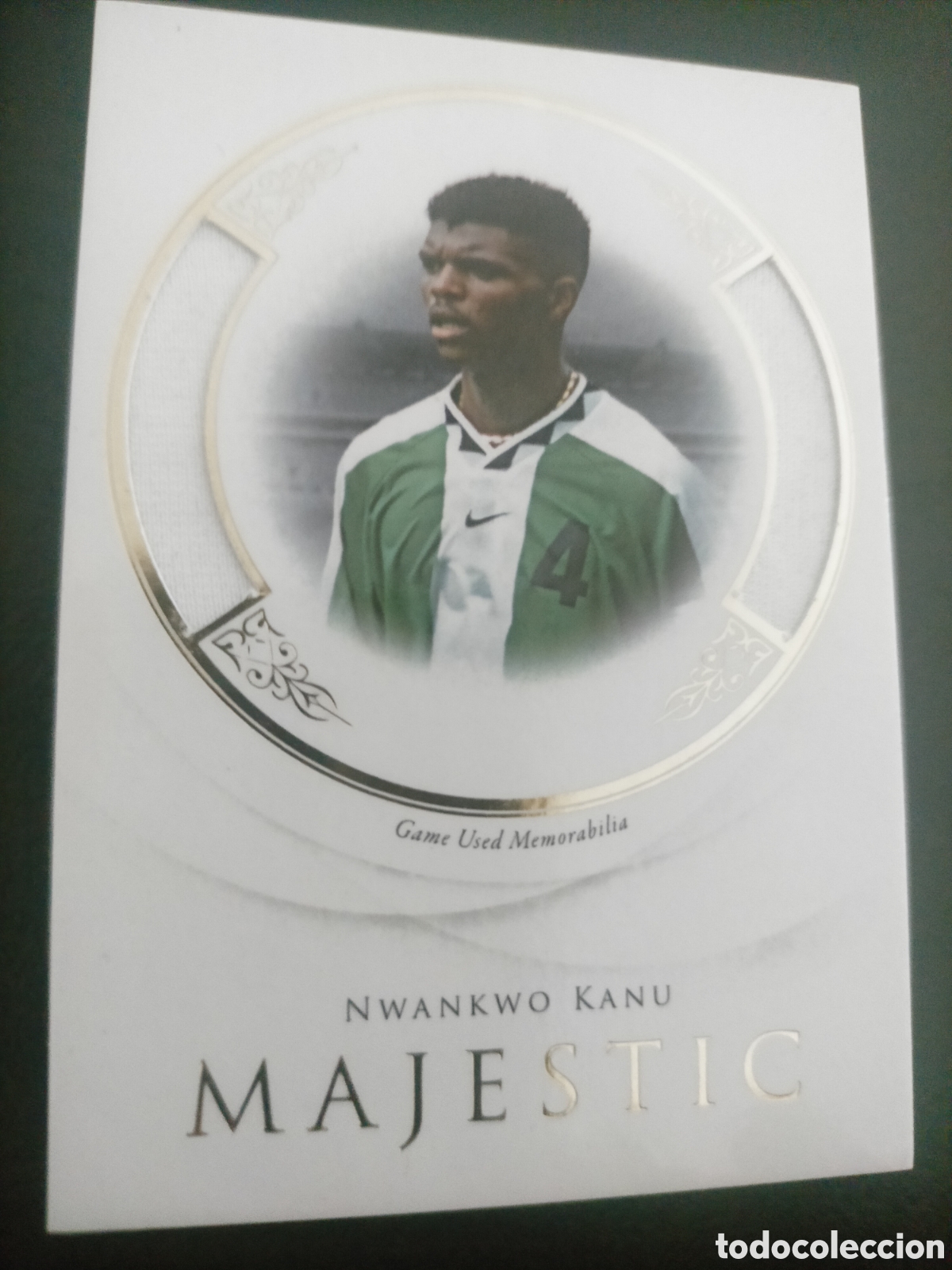 Figurine di Calcio: Nwankwo kanu futera unique 2022 majestic patch game worm numerada 13/24