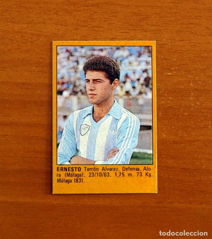 Figurine di Calcio: M&aacute;laga - Ernesto -Super F&uacute;tbol- Editorial Roll&aacute;n 1984-1985, 84-85 - Nunca pegado