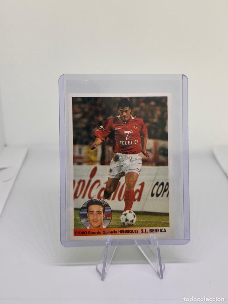 Figurine di Calcio: Henriques 71a SL Benfica Coloca Los Mejores Equipos de Europa 96 97 1996 1997 sin pegar