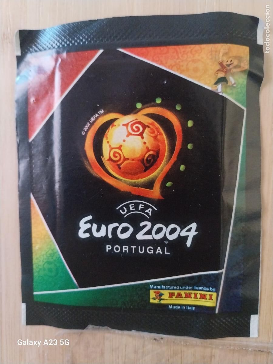 Figurine di Calcio: EURO 2004 PORTUGAR SOBRE SIN ABRIR PANINI ORIGINAL --
