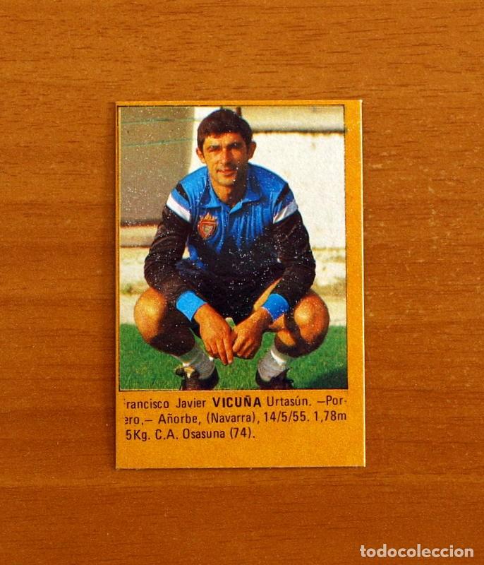 Figurine di Calcio: Osasuna - Vicu&ntilde;a - Super F&uacute;tbol Editorial Roll&aacute;n 1984-1985, 84-85 - Nunca pegado