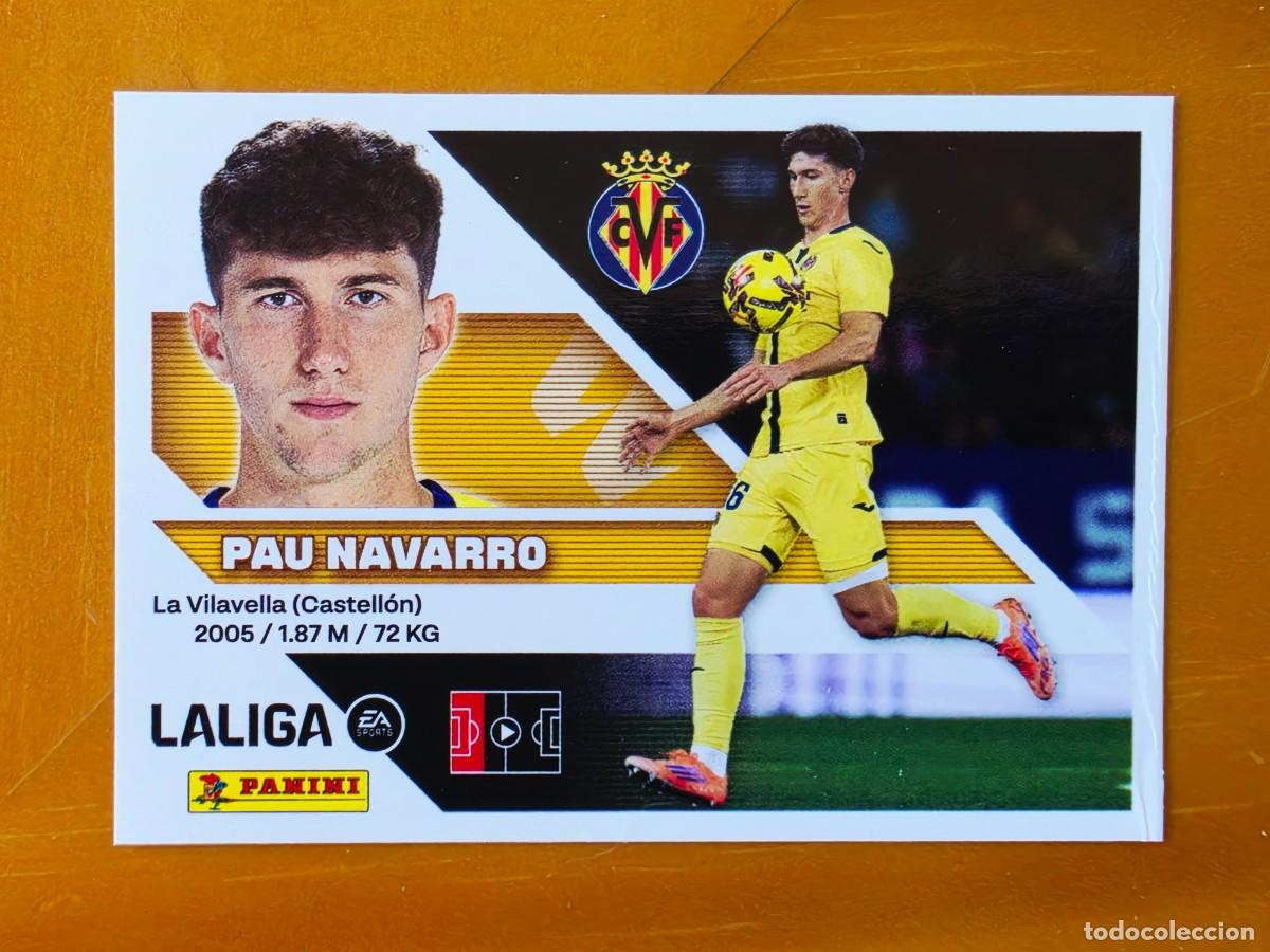 Cromos de f&uacute;tbol: 6A Pau Navarro, Villarreal CF, Panini Ediciones Liga Este 2026 2027 26 27 sin pegar