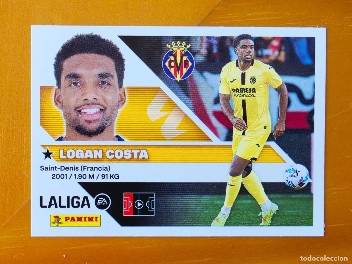 Cromos de f&uacute;tbol: 6B Logan Costa, Villarreal CF, Panini Ediciones Liga Este 2026 2027 26 27 sin pegar