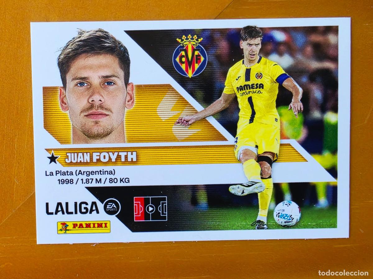 Cromos de f&uacute;tbol: 7A Juan Foyth, Villarreal CF, Panini Ediciones Liga Este 2026 2027 26 27 sin pegar
