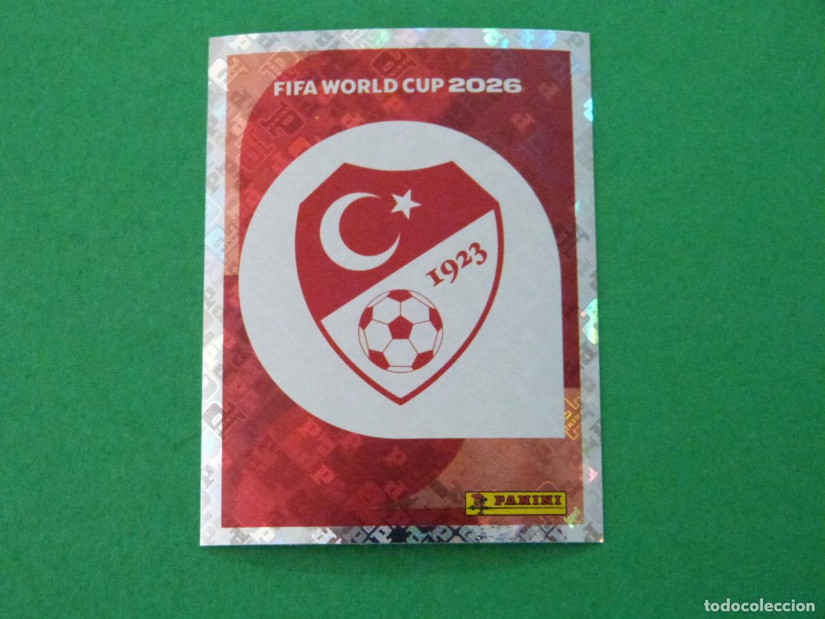 Cromos de f&uacute;tbol: CROMO FUTBOL ESCUDO TURQUIA SIN PEGAR N&ordm; 1 TUR 1 MUNDIAL 2026 PANINI