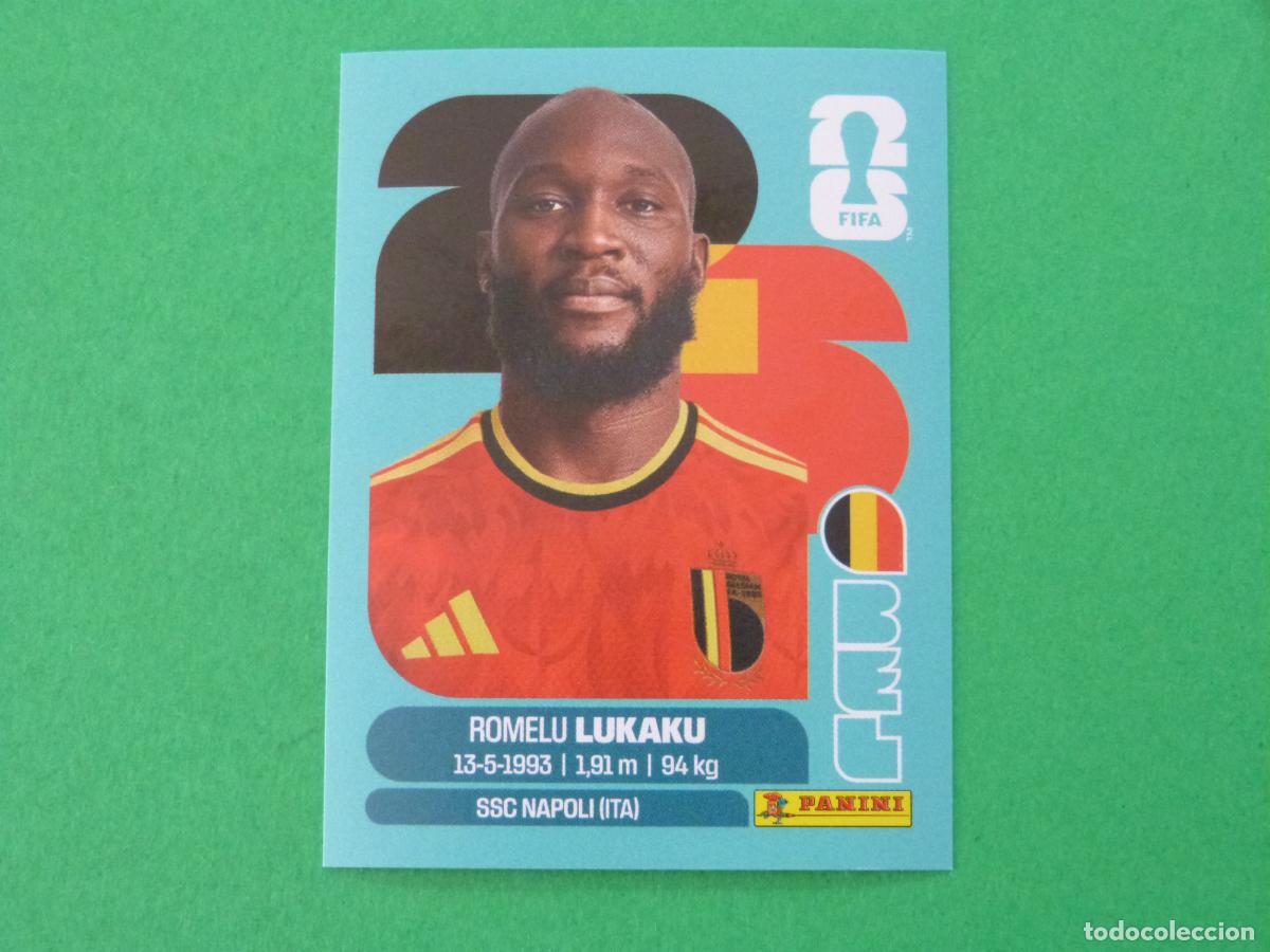 Cromos de f&uacute;tbol: CROMO FUTBOL LUKAKU BELGICA SIN PEGAR N&ordm; 20 BEL 20 MUNDIAL 2026 PANINI