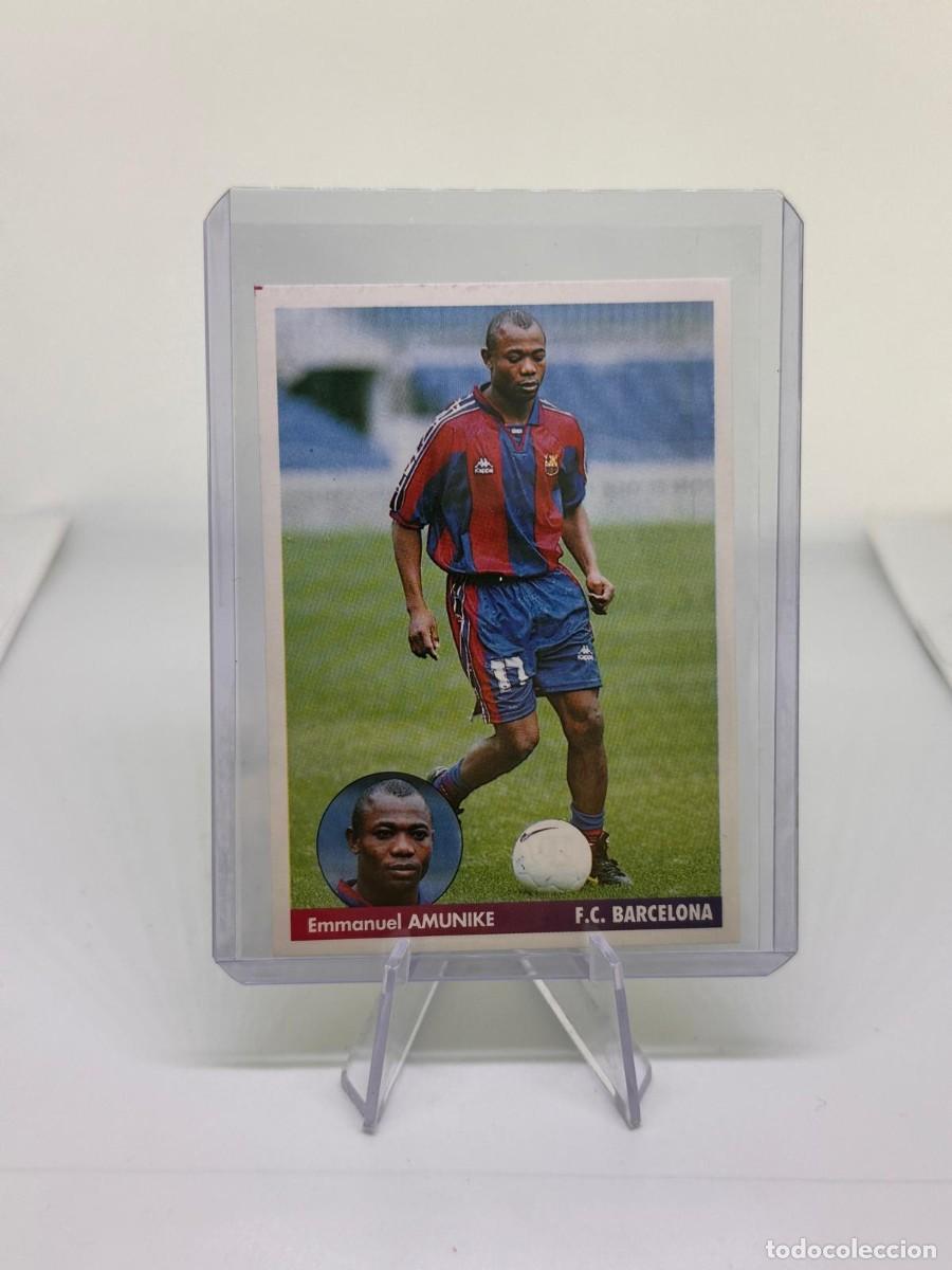 Cromos de f&uacute;tbol: Amunike 52a FC Barcelona Coloca Los Mejores Equipos de Europa 96 97 1996 1997 sin pegar