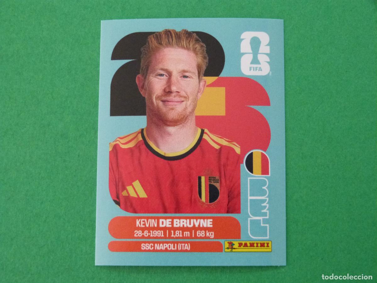 Cromos de f&uacute;tbol: CROMO FUTBOL DE BRUYNE BELGICA SIN PEGAR N&ordm; 15 BEL 15 MUNDIAL 2026 PANINI