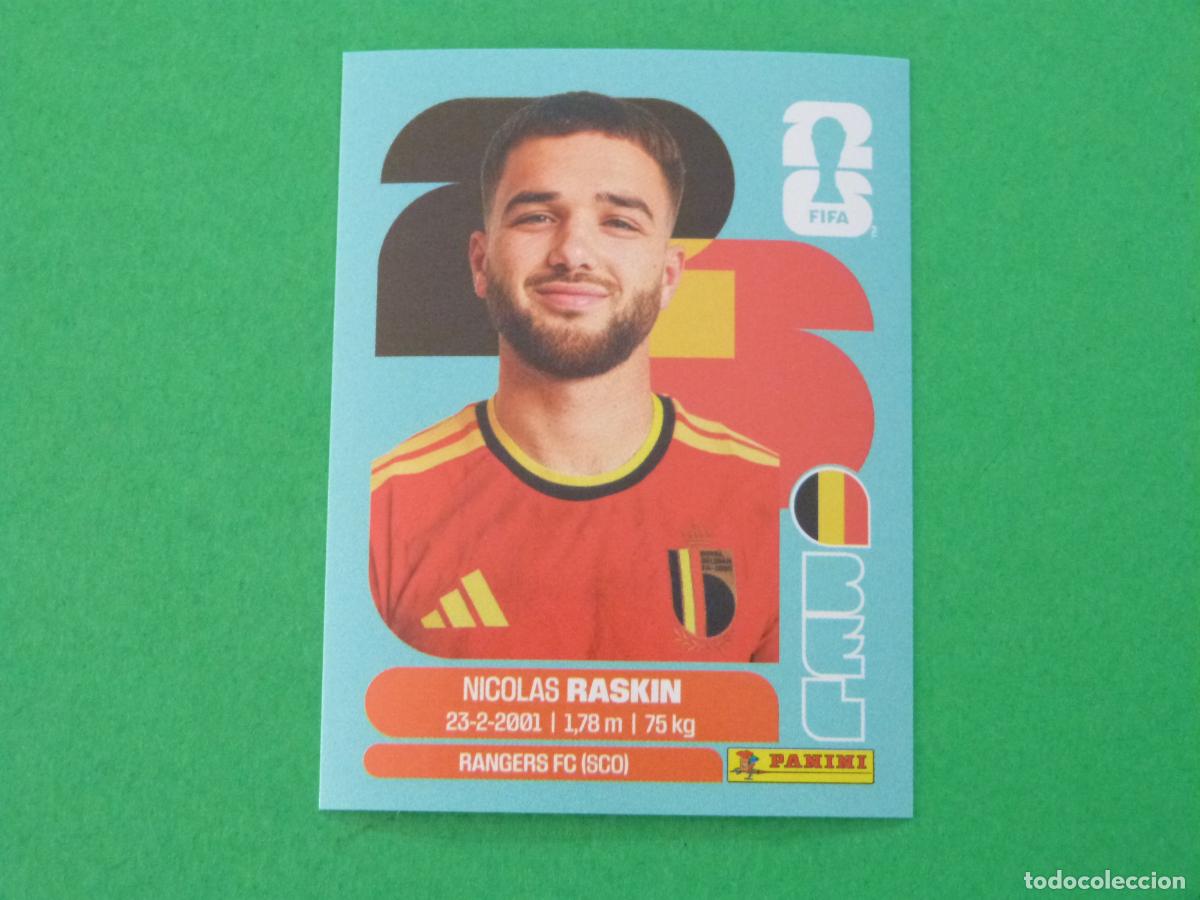 Cromos de f&uacute;tbol: CROMO FUTBOL RASKIN BELGICA SIN PEGAR N&ordm; 11 BEL 11 MUNDIAL 2026 PANINI
