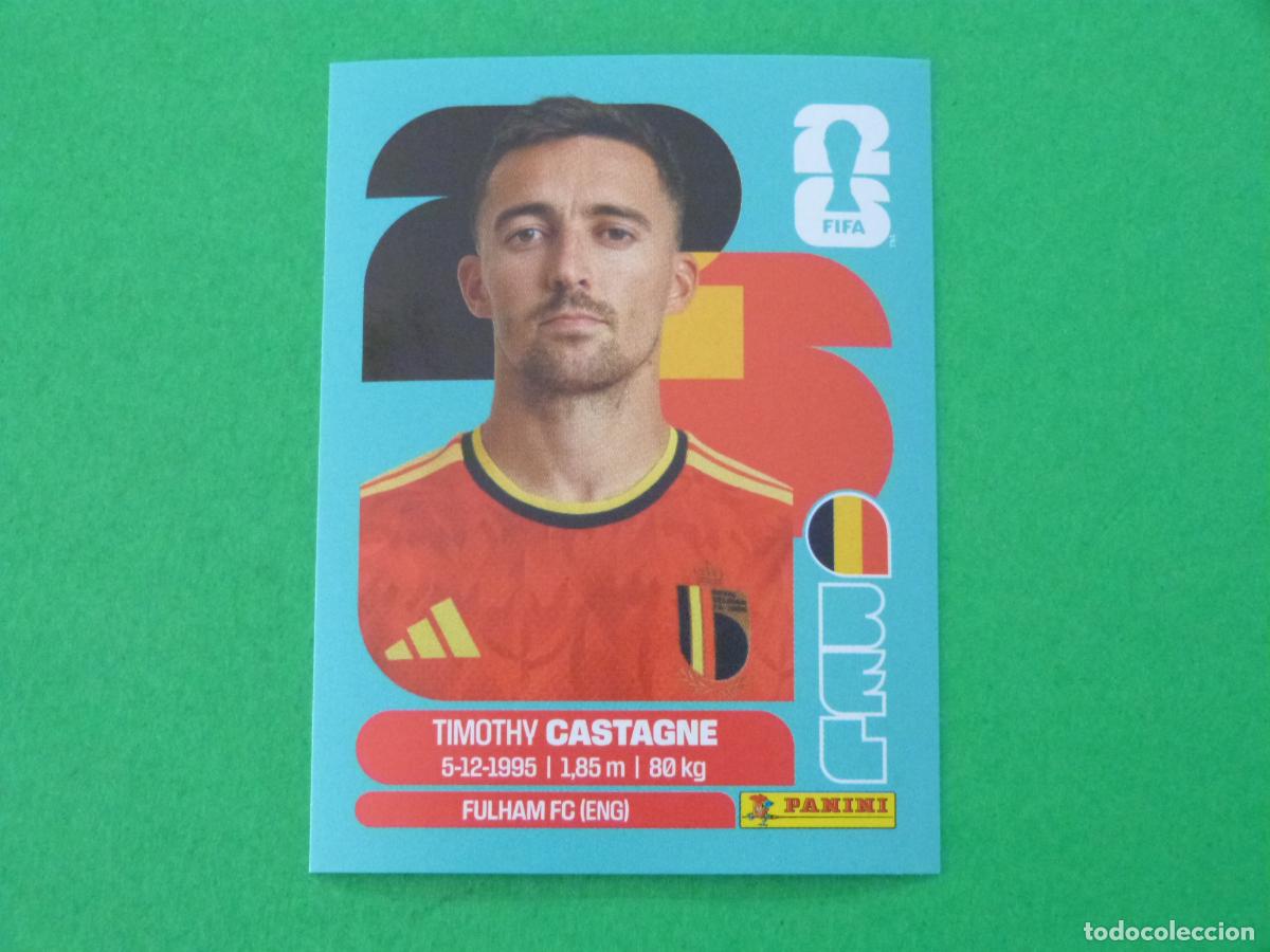 Cromos de f&uacute;tbol: CROMO FUTBOL CASTAGNE BELGICA SIN PEGAR N&ordm; 4 BEL 4 MUNDIAL 2026 PANINI