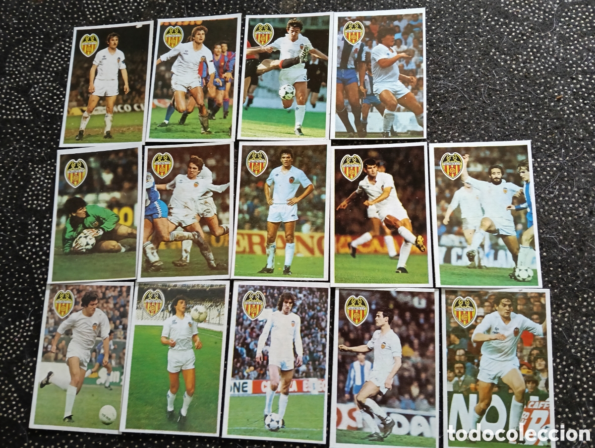 Cromos de f&uacute;tbol: Lote de 14 cromos del Valencia Maradona Sus Driblings y sus goles 1984-85 en buen estado y sin pegar