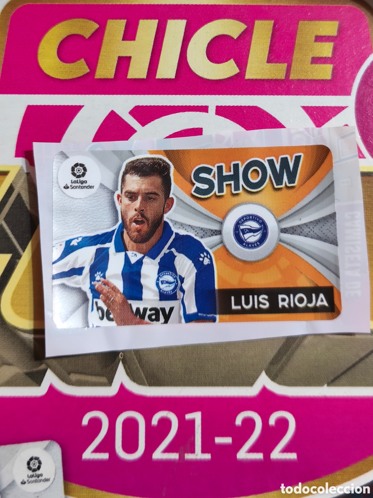 Cromos de Futebol: Luis Rioja SHOW chicle liga este 21/22 Deportivo Alav&eacute;s