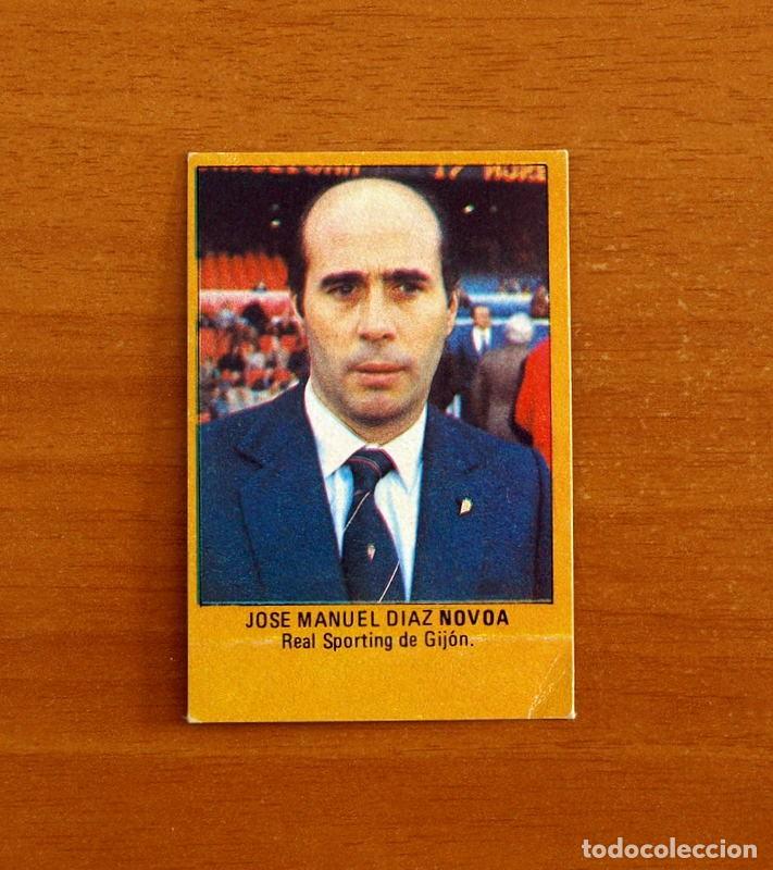 Cromos de Futebol: Sporting de Gij&oacute;n -Diaz Novoa Entrenador-Super F&uacute;tbol-Editorial Roll&aacute;n 1984-1985-84-85-Nunca pegado