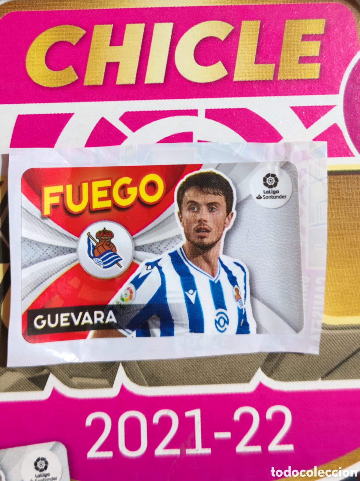 Cromos de Futebol: Guevara FUEGO chicle liga este 21/22 Real Sociedad